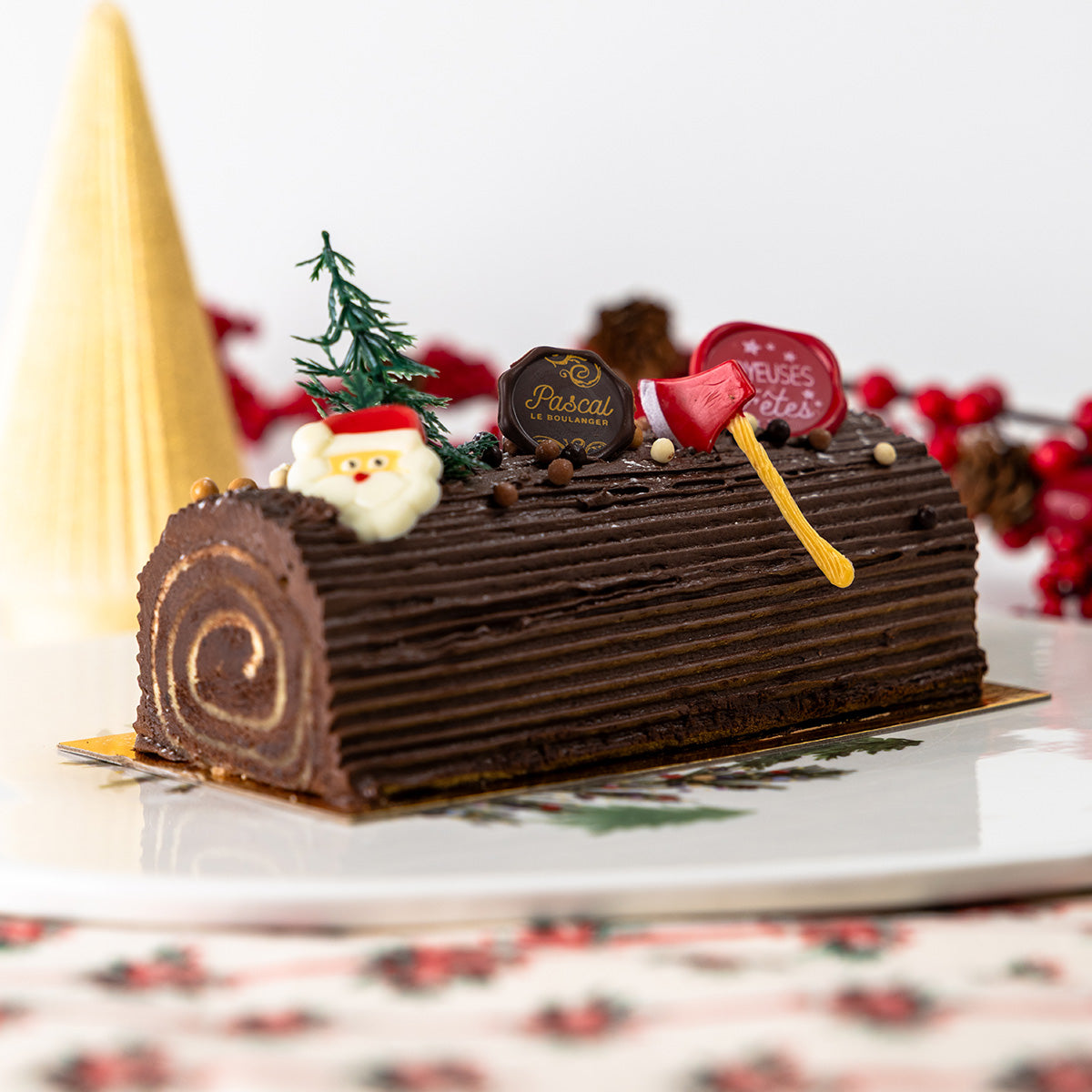 Bûche crème au beurre chocolat