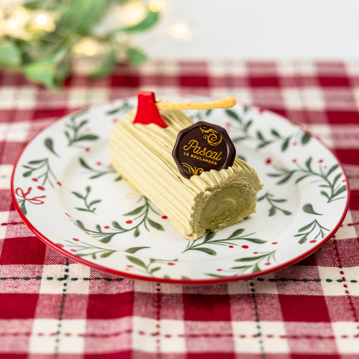 Buchette crème au beurre pistache