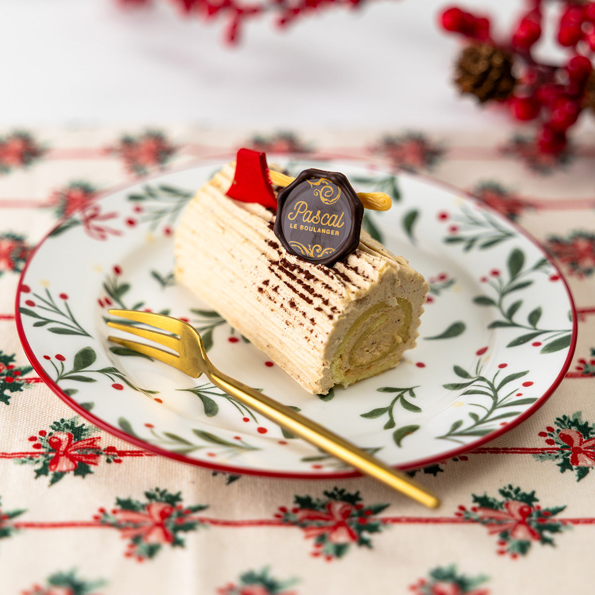 Buchette crème au beurre praliné