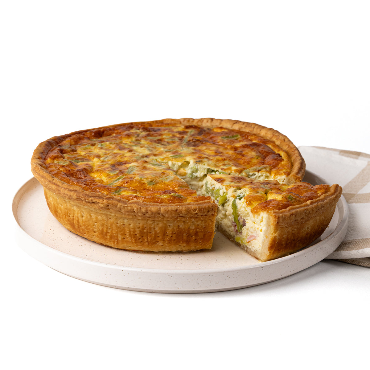Quiche asperge jambon - Grand