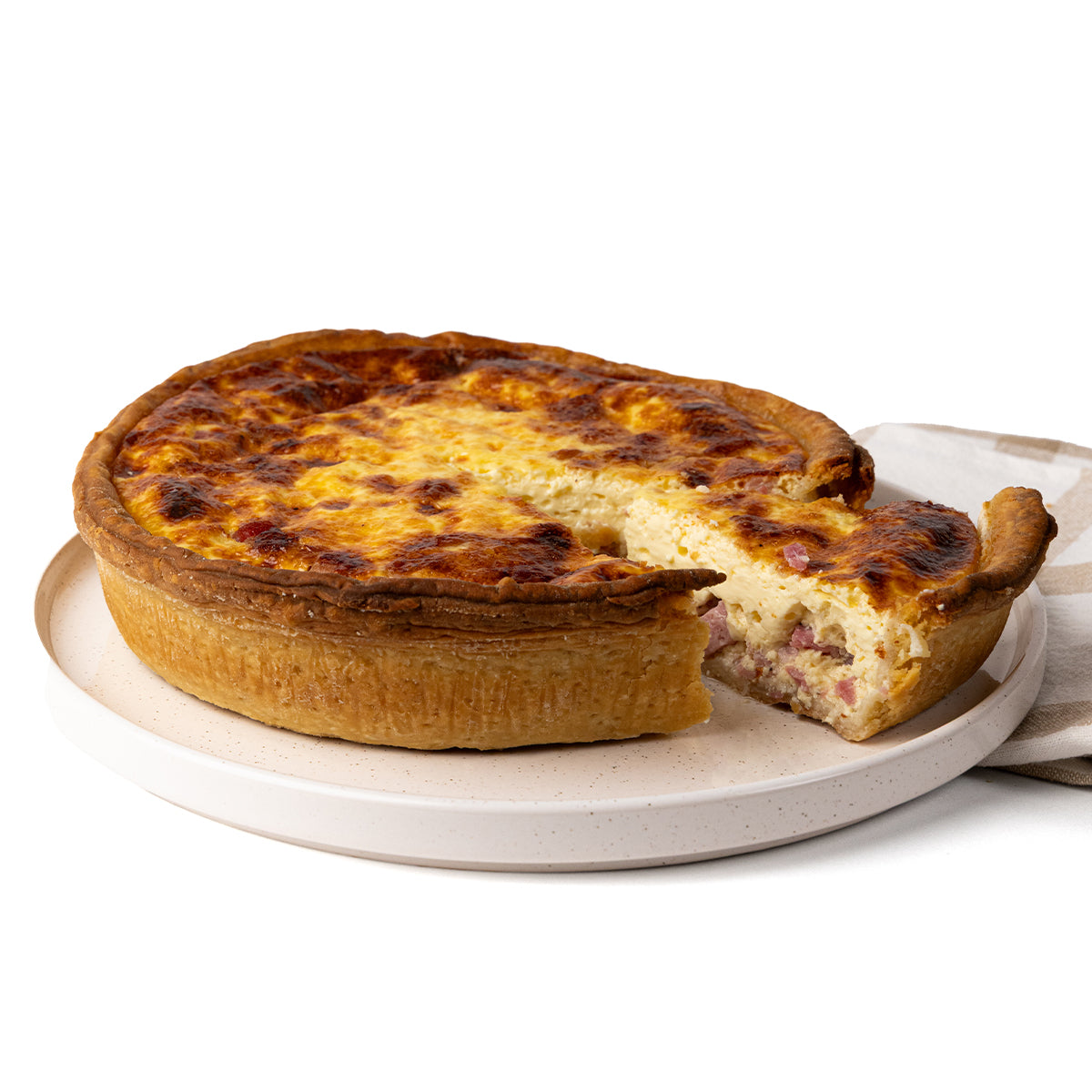 Bacon and Cheese Quiche - Large