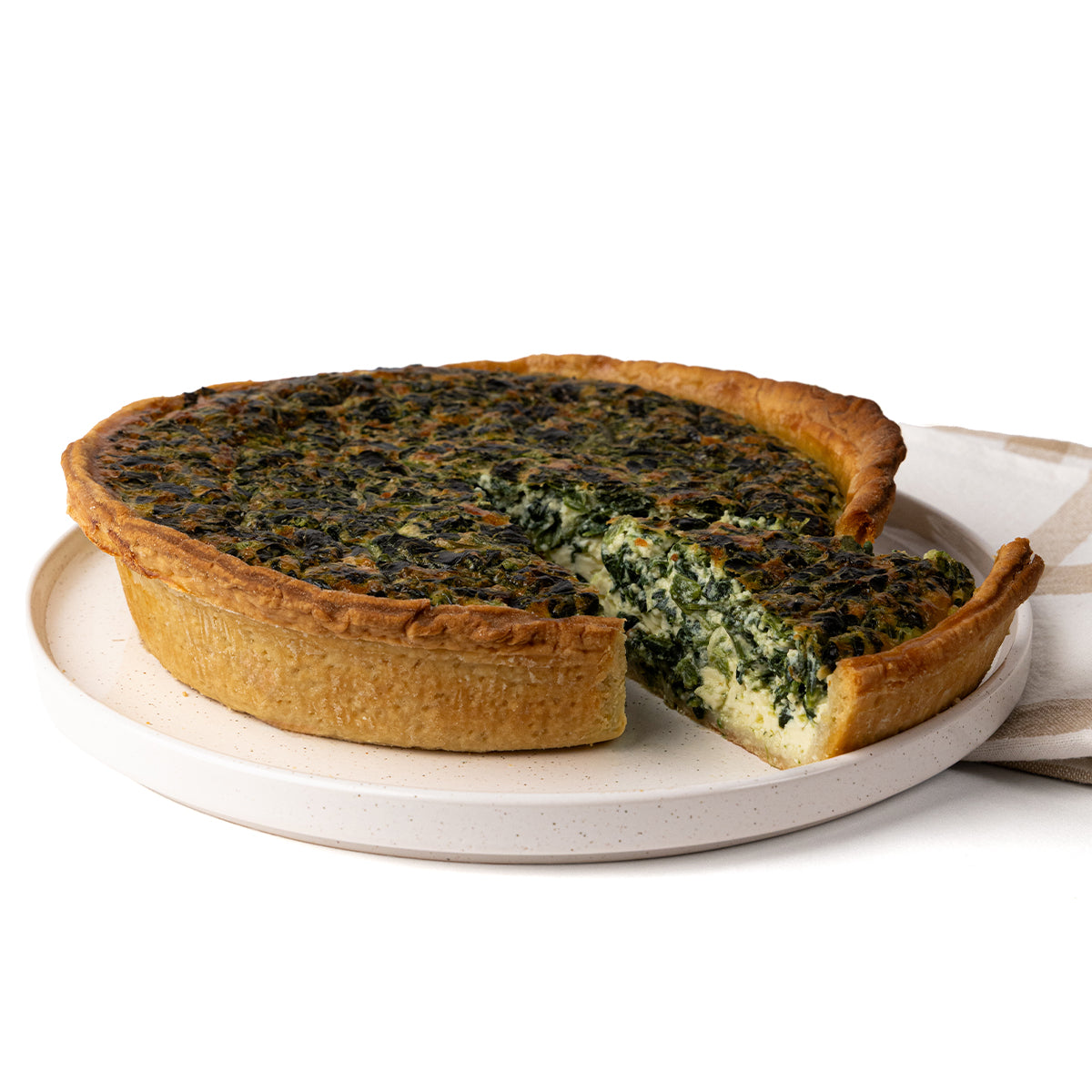 Spinach and Cheese Quiche - Large