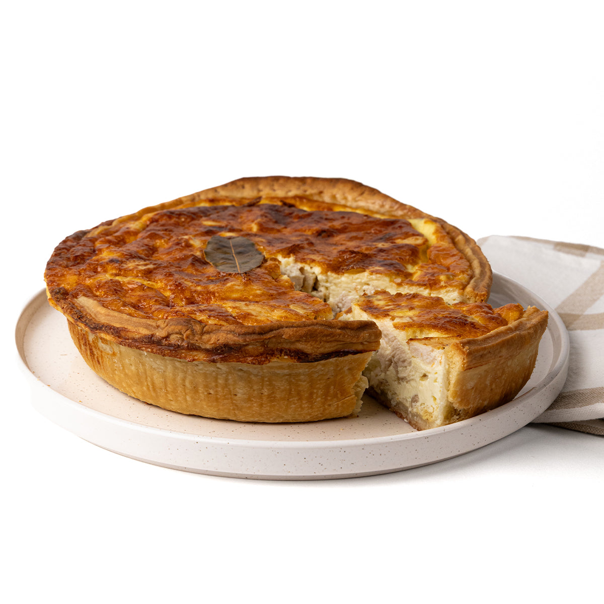 Quiche Poulet Champignon Moutarde - Grande