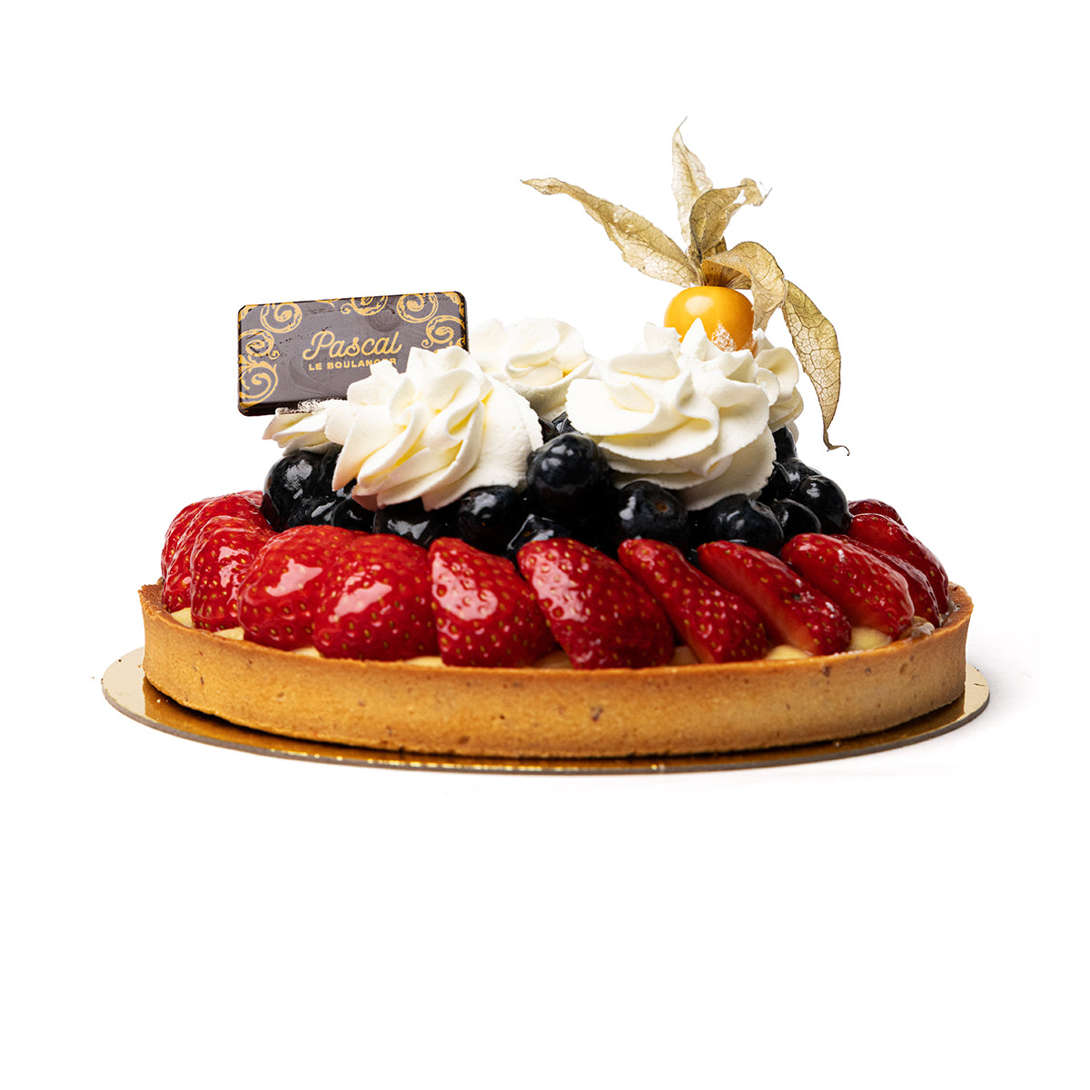 Tarte aux bleuets et fraises- Grande